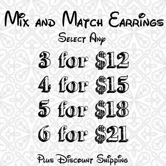 🖤Pick Any 3 for $12🖤 Mini Faux Leather Teardrop Earrings Sparkle - Picture 5 of 8